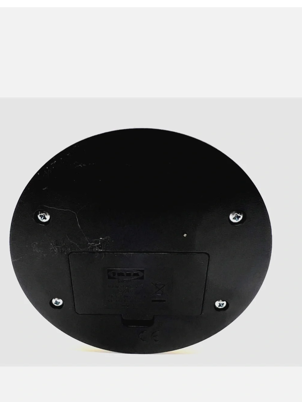 IKEA Black POST Modern Table Clock - Minimalist Decor Discontinued